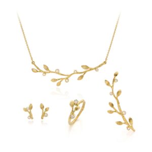 Oorstekers 'Olive' diamant