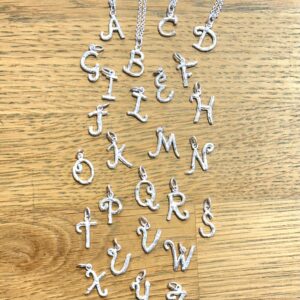 Alfabet Hangertje in goud