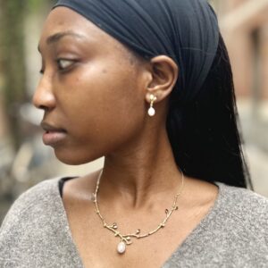 Oorstekers 'Blossom' parels