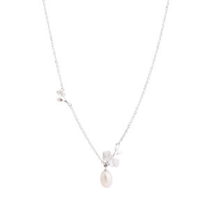 Ketting ‘blossom’ witte parel