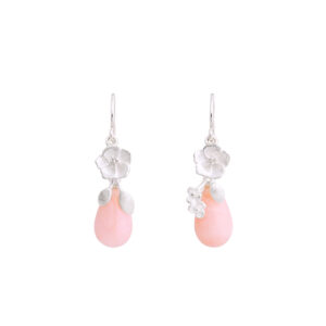 Oorhangers ‘blossom’ roze opaal