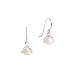 Oorhangers 'Berry' witte parel